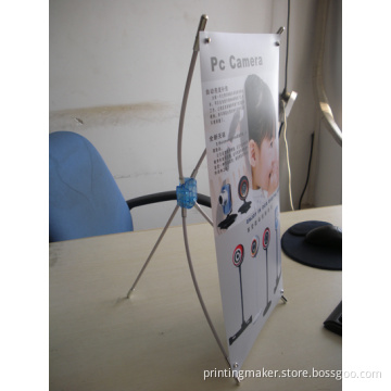 Mini Table Desktop X Banner Stand, Counter top X banner stand